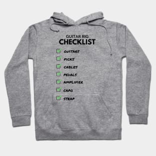 Guitar Rig Checklist Light Theme Hoodie